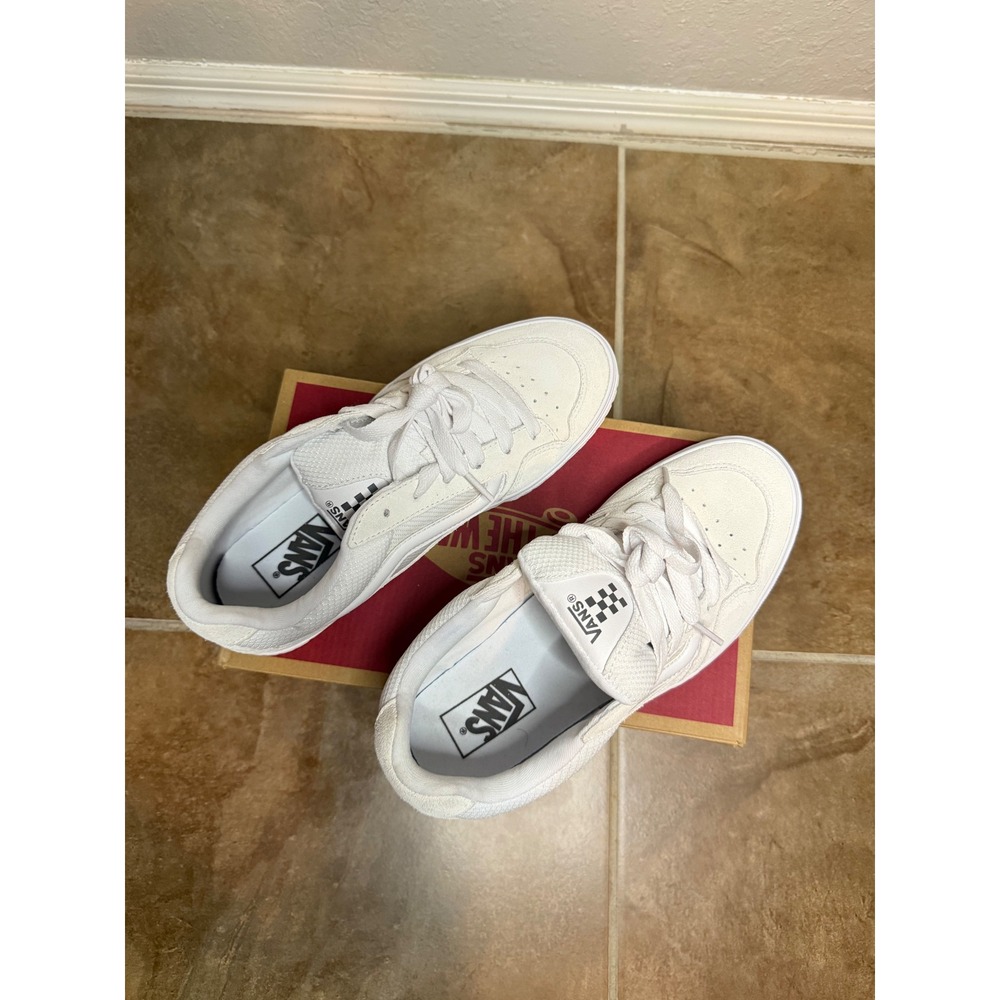 Vans Rowley Low Women's Size 10 White Skate Shoes Sneakers - Picture 3 of 4